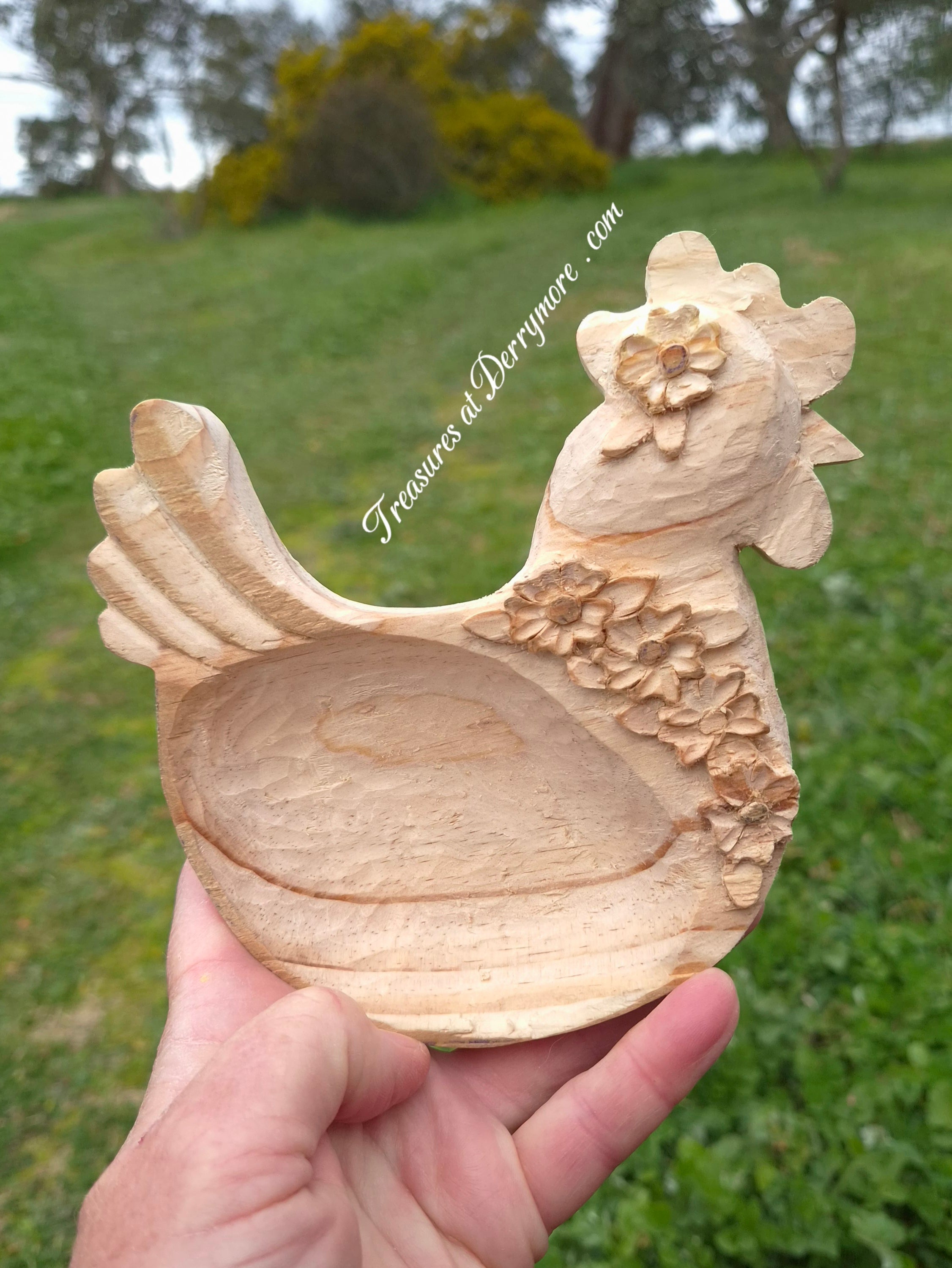 Carved Shaped Dishes: Strawberries, Chickens, Roses & Wrens