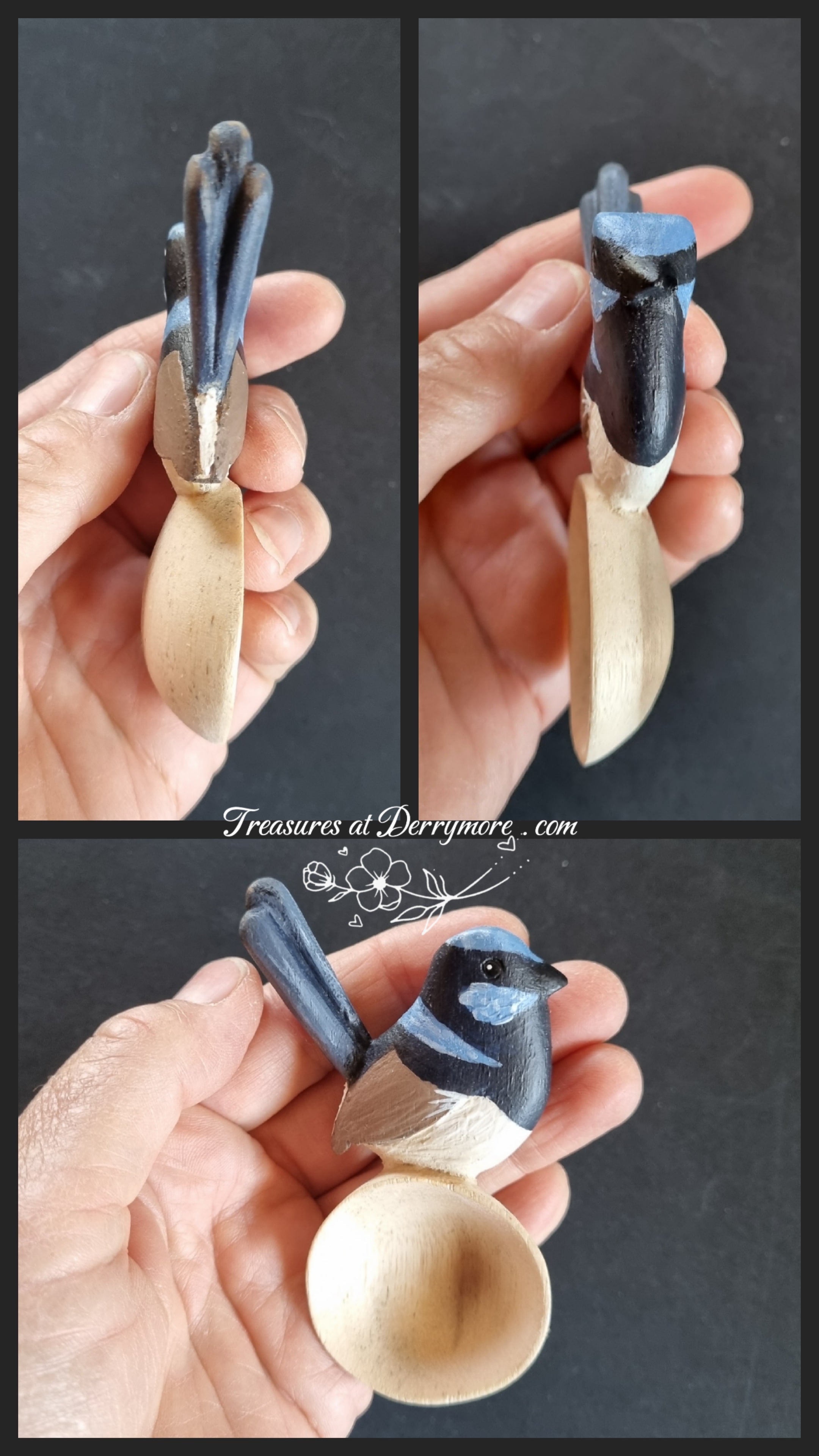 Australian Bird Spoon *SET*,  painted SET