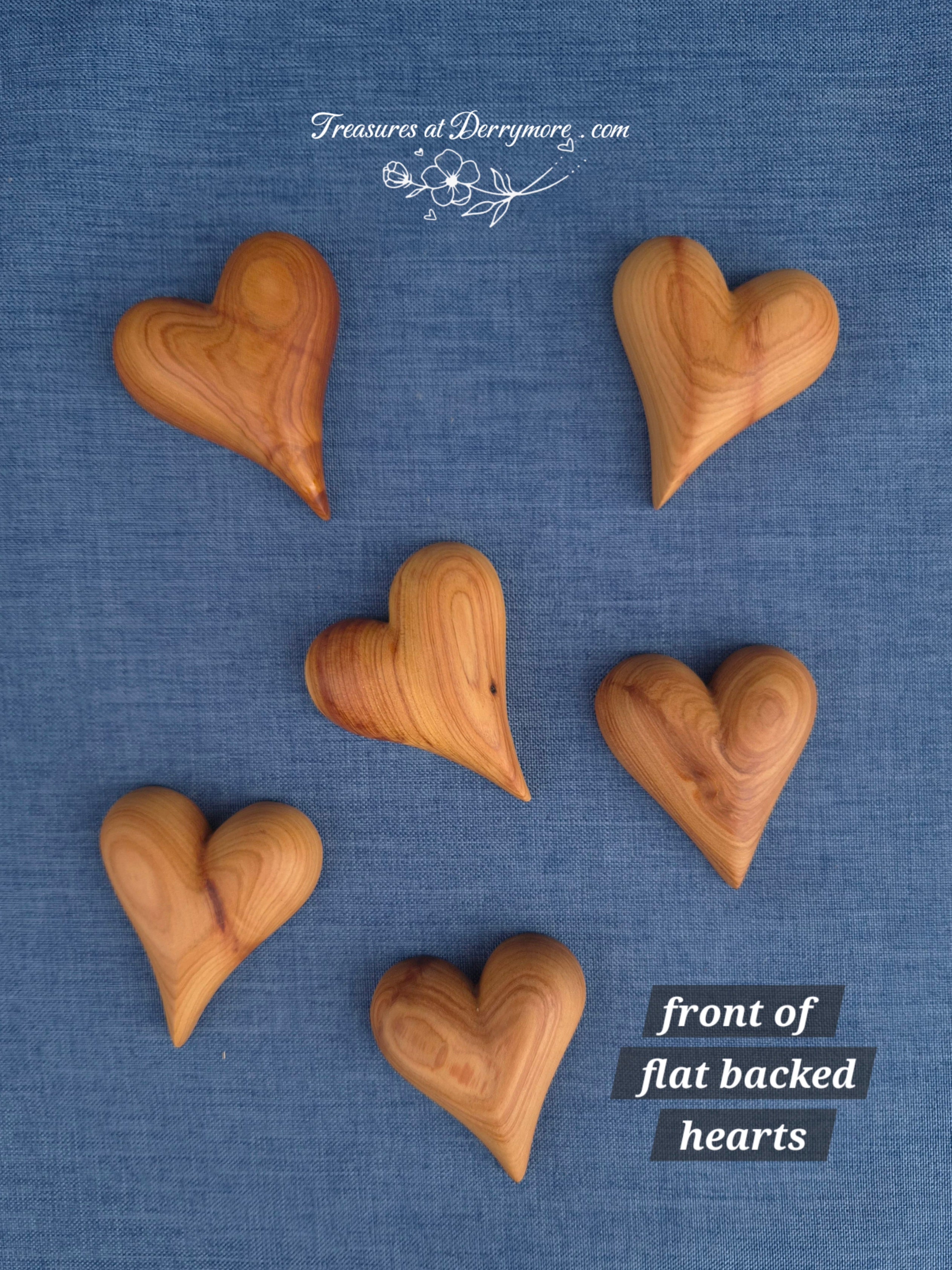 Hearts - flat backed