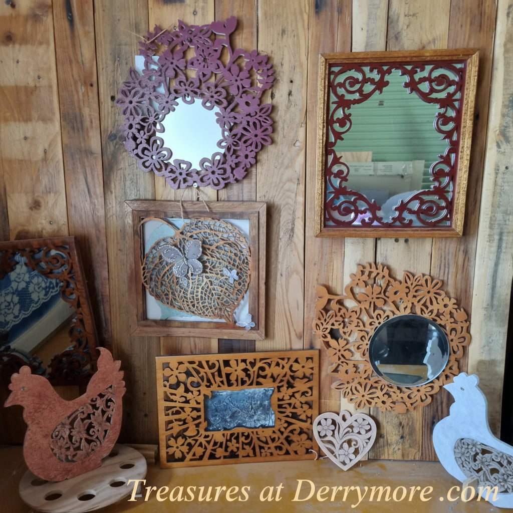 A variety of scrollsaw projects 