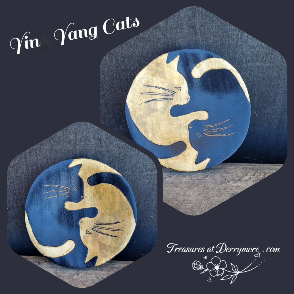 Dish - Yin Yang Cats