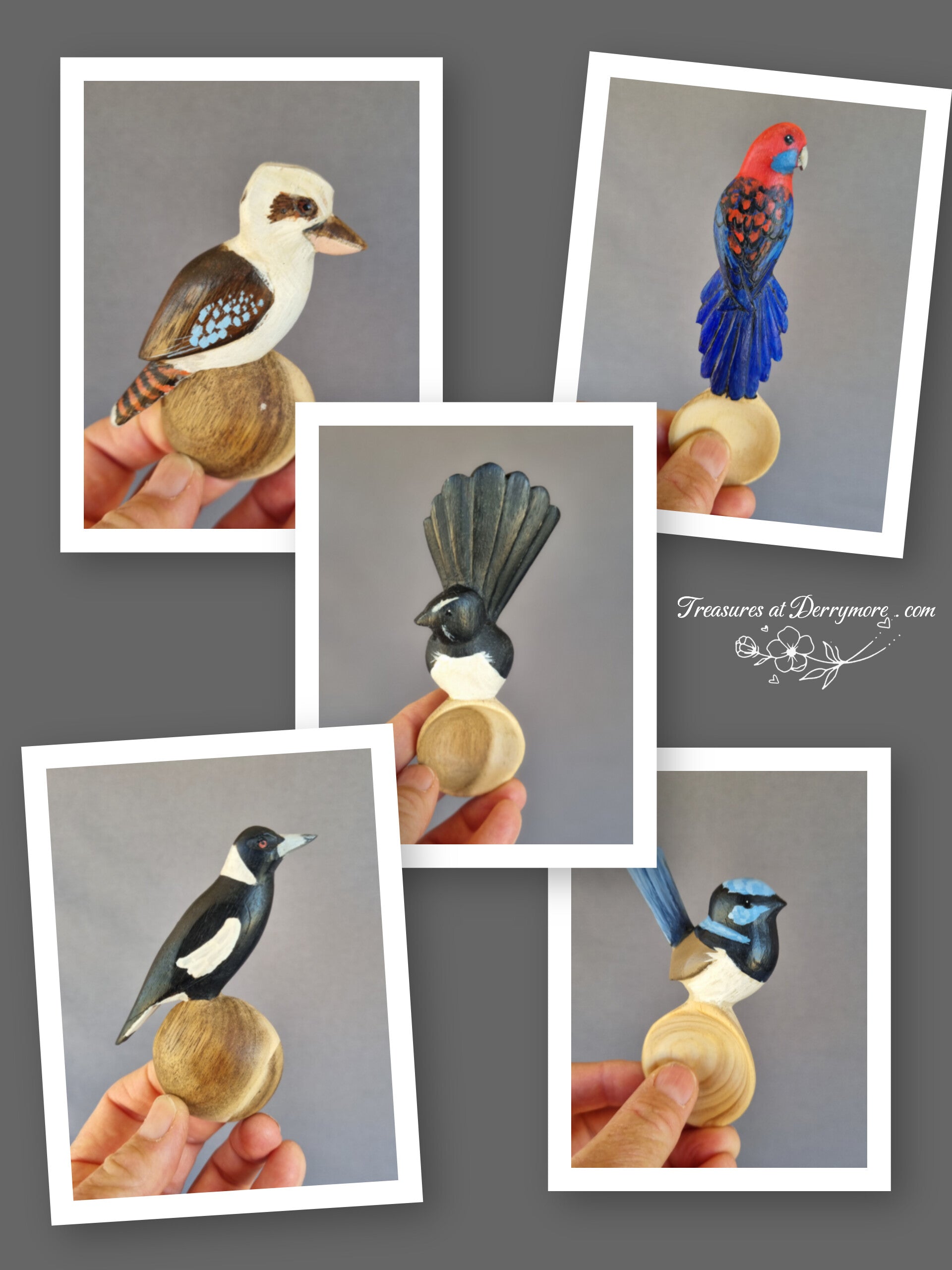 Australian Bird Spoon, painted